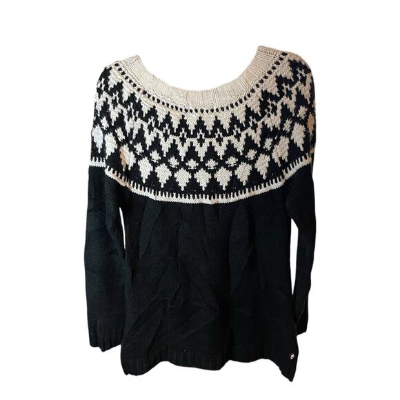 Fairisle Fisherman’s Sweater, Cozy, Ski Lodge, Cabin, Winter, M - Picture 4 of 8